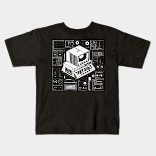 retro computer Kids T-Shirt